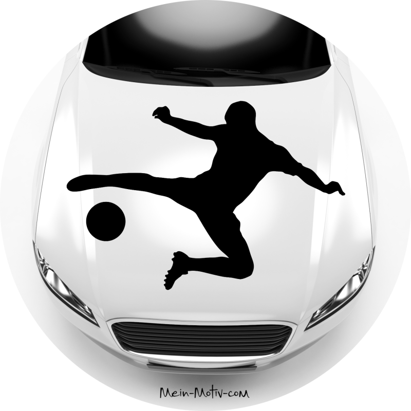 Preview: Aufkleber 10011 Fußball Silhouette